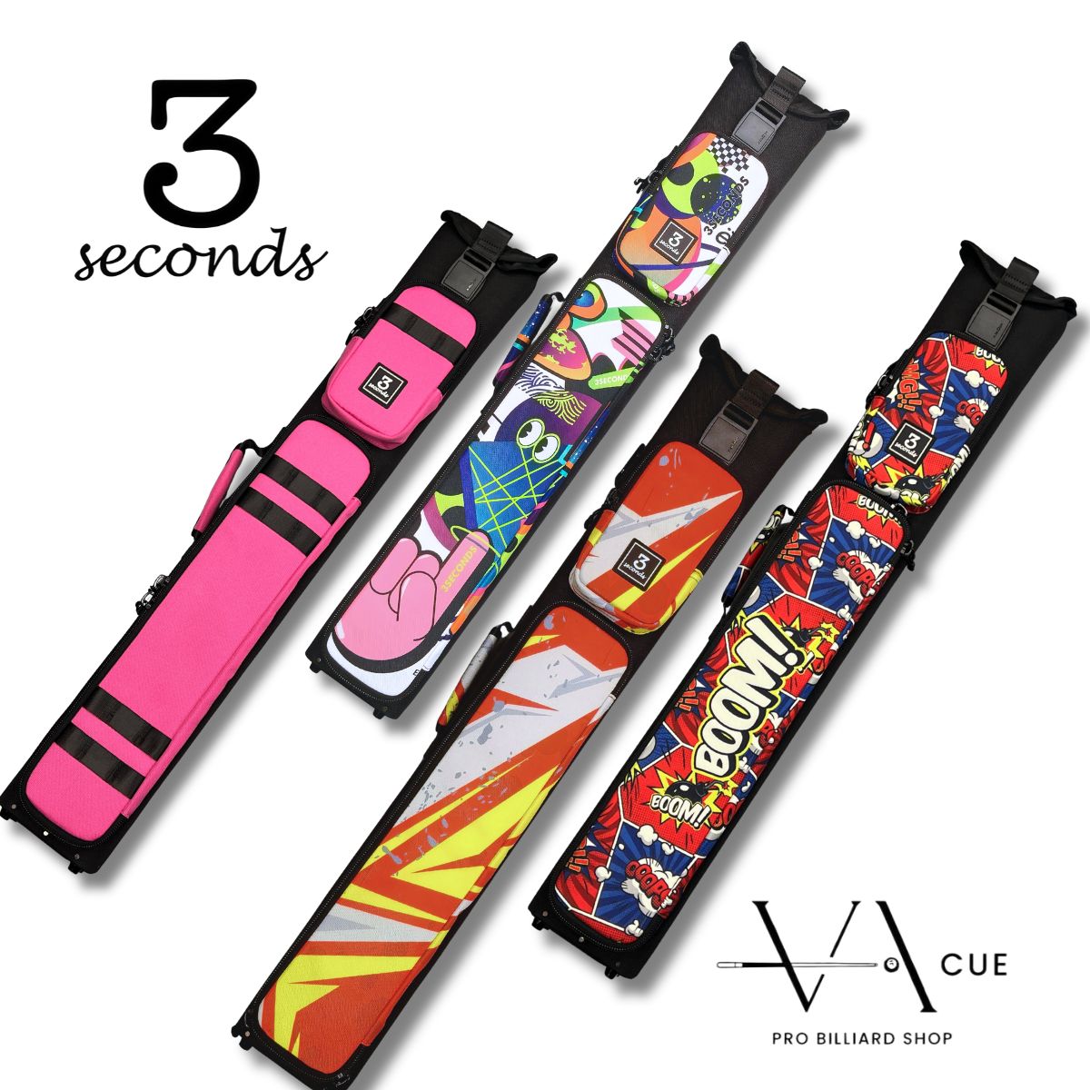 3Seconds 3x5 Hard Cue Case