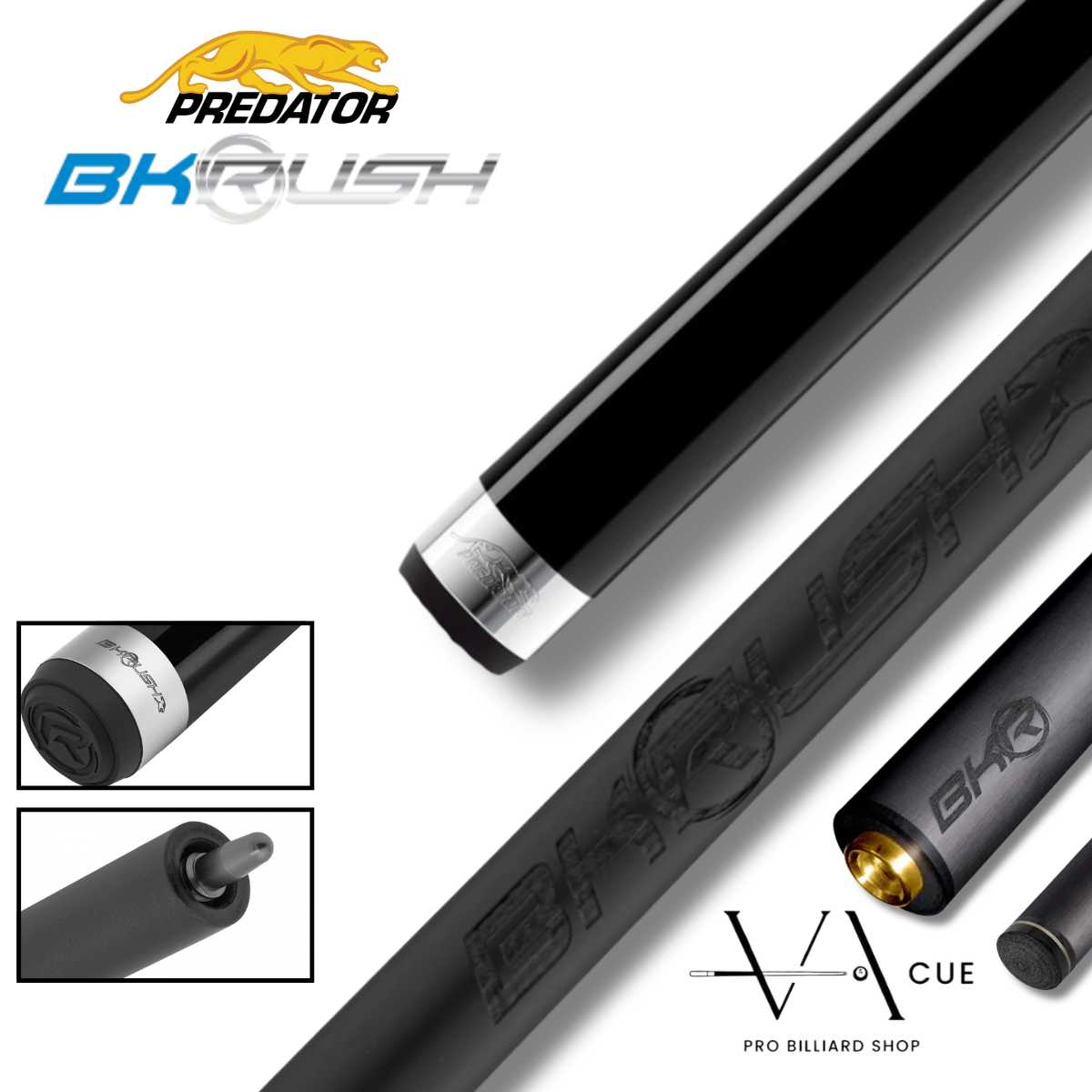 Predator BK Rush Night Claw No Wrap - Break Cue