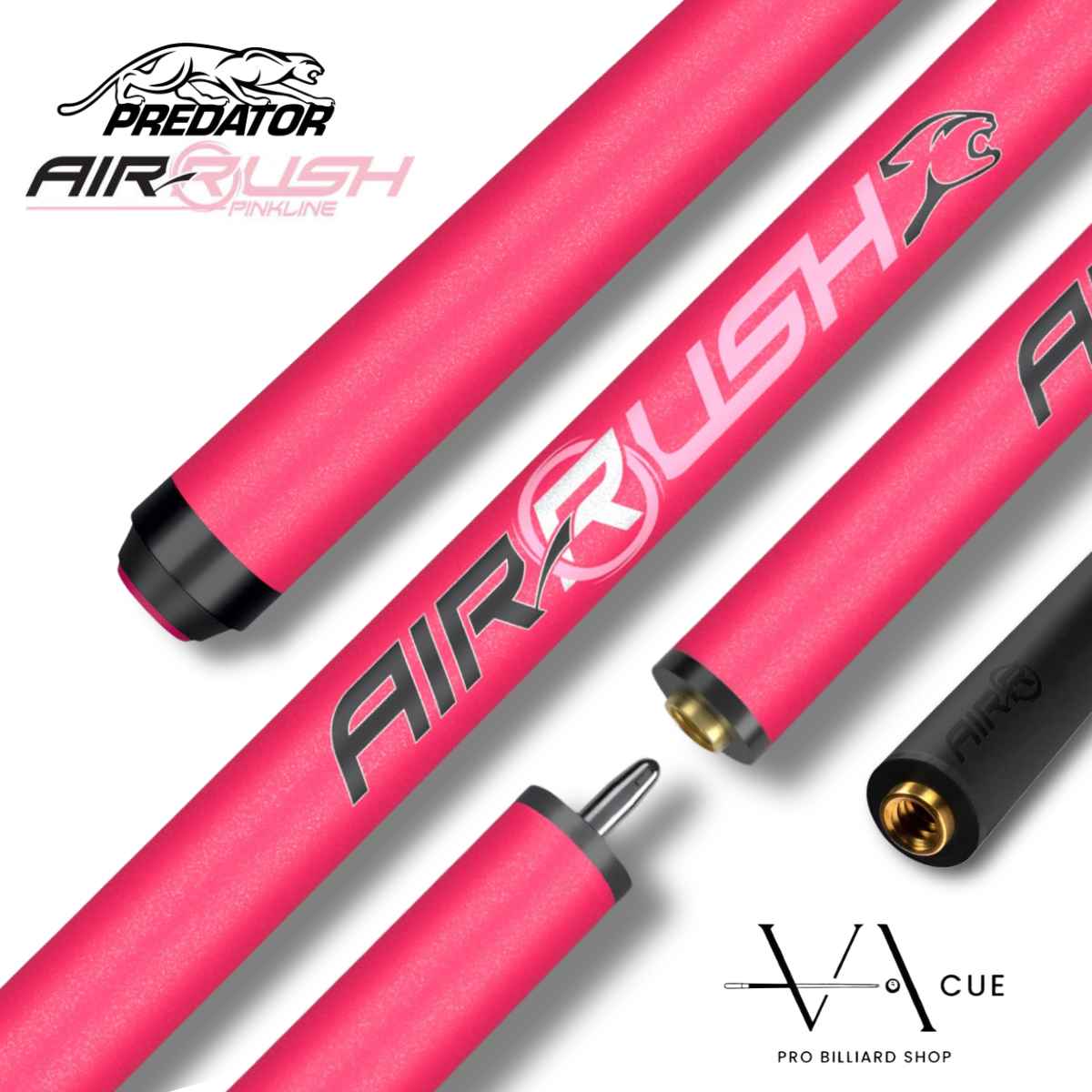 Predator Air Rush Pink No Wrap - Jump Cue